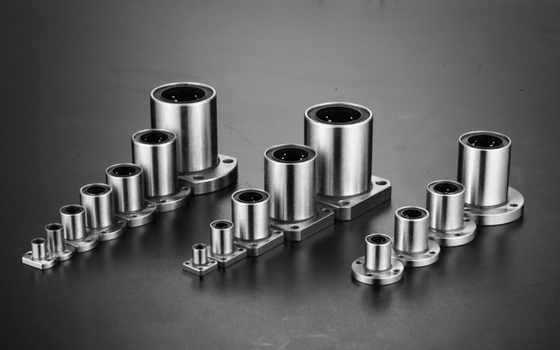 Precision LMF8UU Round  Linear Flange Bearing With Silver PA66