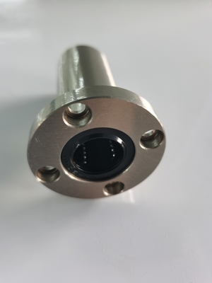 OEM SUS Steel Ball GCR15 Round Flange Bushing For Linear Motion